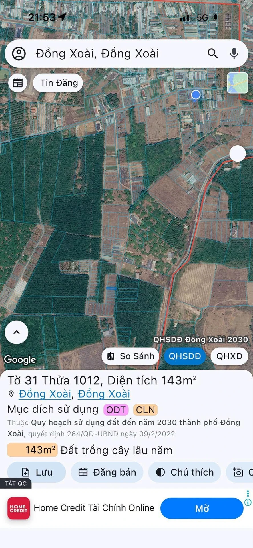 Bán lô đất mặt tiền Phan Chu Trinh Đồng Xoài 145 m² - 560 triệu - Ảnh 1