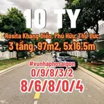 Bán biệt thự liên kế Rosita Khang Điền 97m2, 3 phòng ngủ, 10 tỷ - Ảnh thu nhỏ 1
