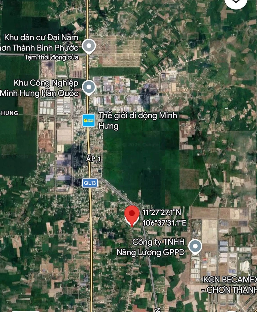 Bán đất xây trọ 800m2 trung tâm Minh Hưng, 1 tỷ 750 - Ảnh 1
