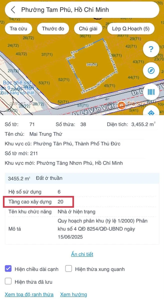 Bán lô đất 3.450m2 Tân Phú Thủ Đức 230 tỷ - Ảnh thu nhỏ 3