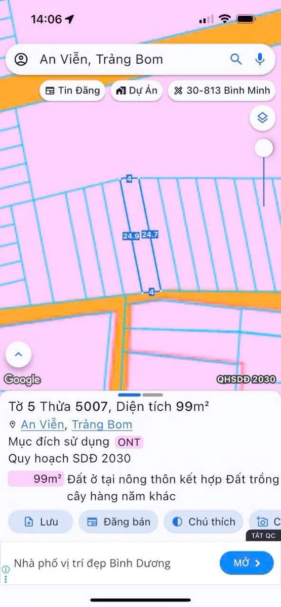 Bán đất thổ cư 100m2 An Viễn, Đồng Nai giá 700 triệu - Ảnh 1