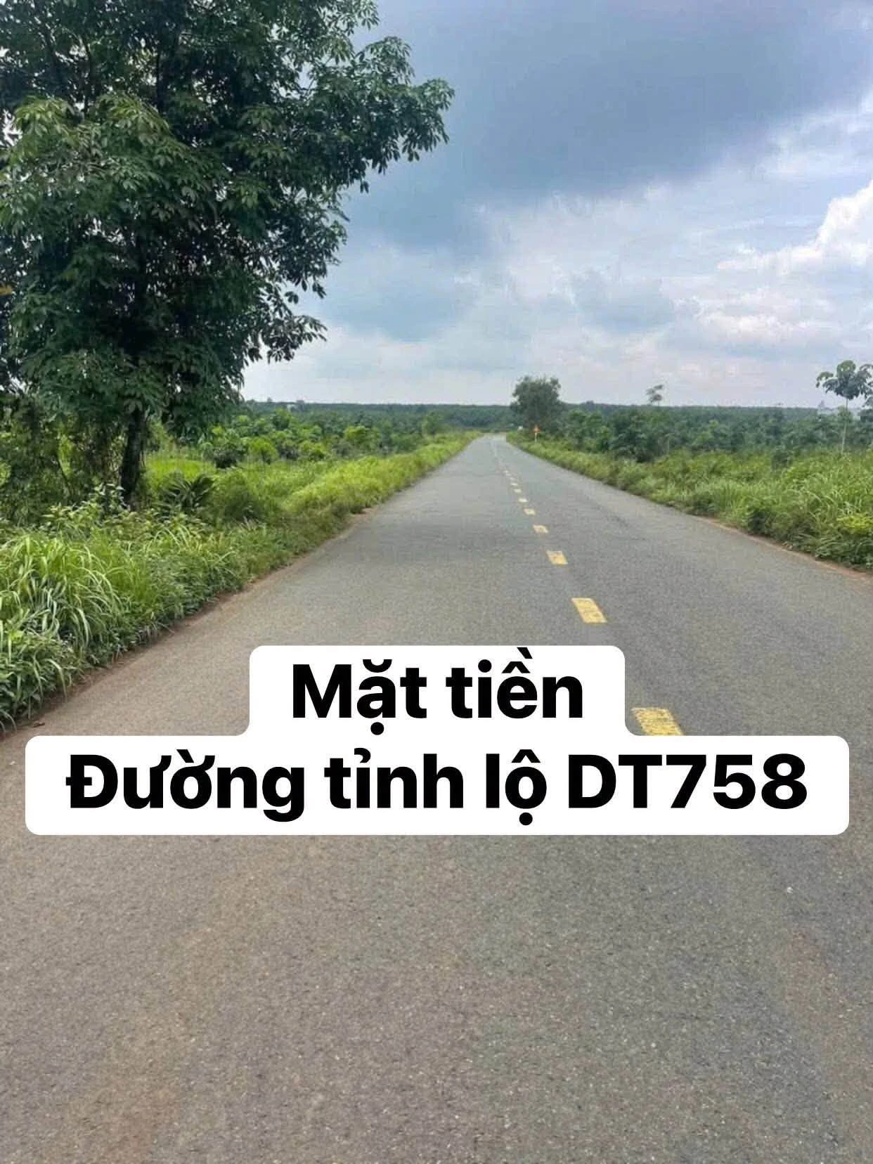Bán đất mặt tiền ĐT758 Hớn Quản 210m2, có 100m2 thổ cư, giá hơn 200 triệu - Ảnh 1