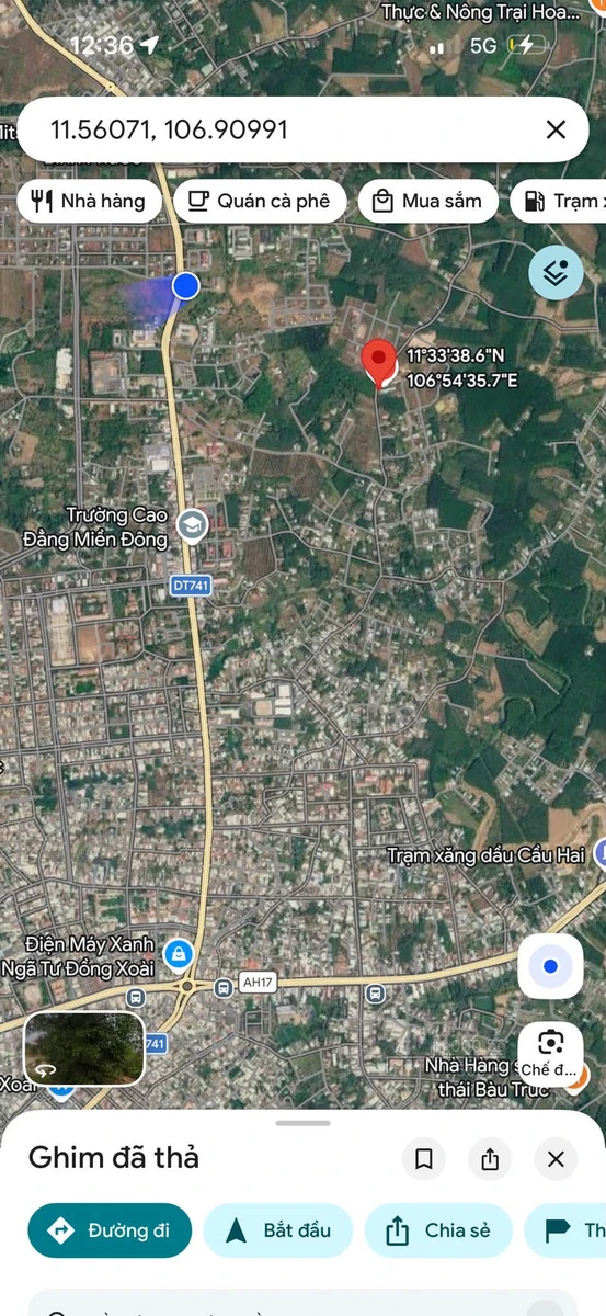 Bán lô đất mặt tiền đường Anh Thư 50m² giá 350 triệu - Ảnh thu nhỏ 2
