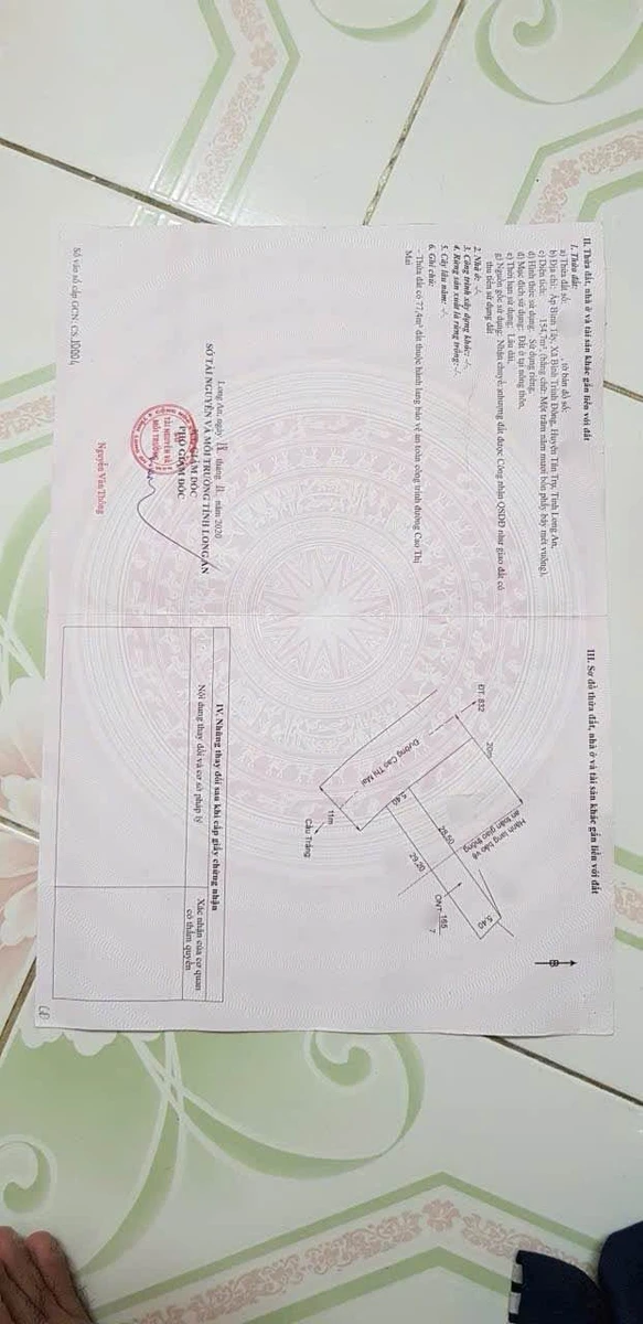 Bán đất mặt tiền 156.6m² Mái Tân Trụ Long An 1 tỷ 50 - Ảnh thu nhỏ 3