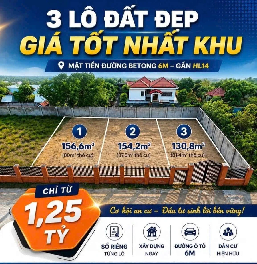 Bán đất nền 160m² tại Long Điền, Nhà Bè, giá 1 tỷ - Ảnh 1