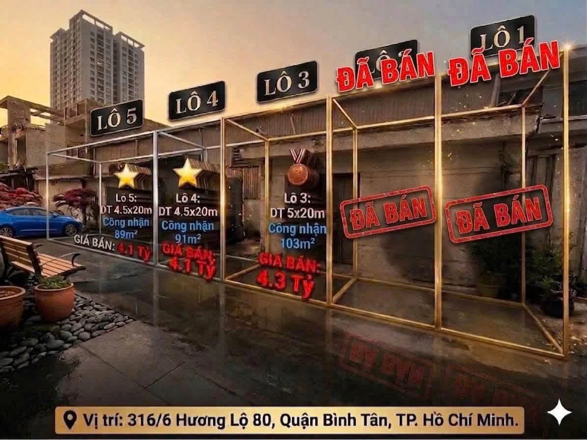 Bán đất Bình Tân 294m² mặt tiền Hương Lộ 80, giá 12.5 tỷ - Ảnh 1