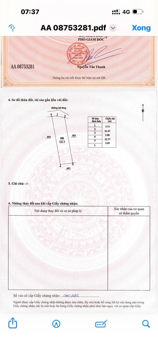 Bán lô đất thổ cư 131.7m² Lê Duẫn Phan Thiết - Ảnh thu nhỏ 2