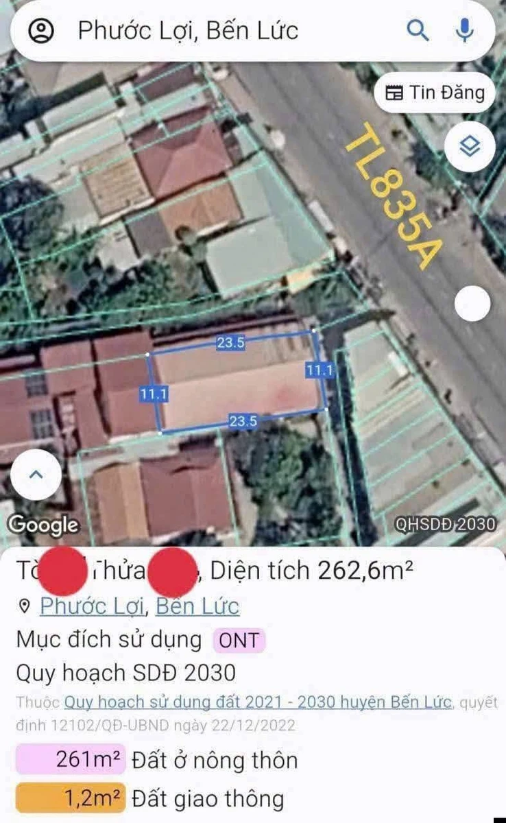 Bán kho xưởng mặt tiền 262m² Bến Lức Long An, 5 tỷ 400 triệu - Ảnh thu nhỏ 5