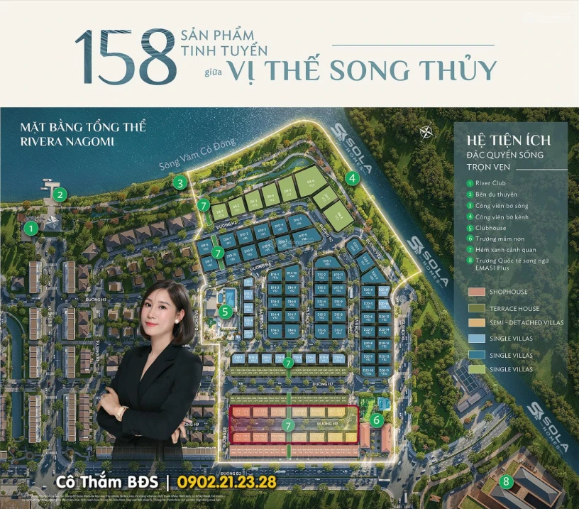 Hiếm | Biệt thự Song lập 3 tầng Rivera Nagomi 7.5 tỷ | Thanh toán giãn 24th, Miễn 3 năm phí quản lý - Ảnh thu nhỏ 3