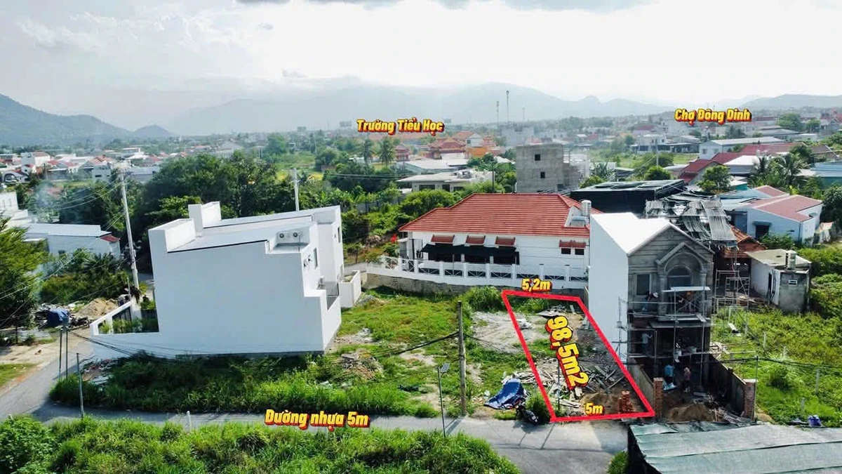 Bán đất dân cắt 98.5m2 xã Diên Toàn Khánh Hòa 1 tỷ 580 triệu - Ảnh 1