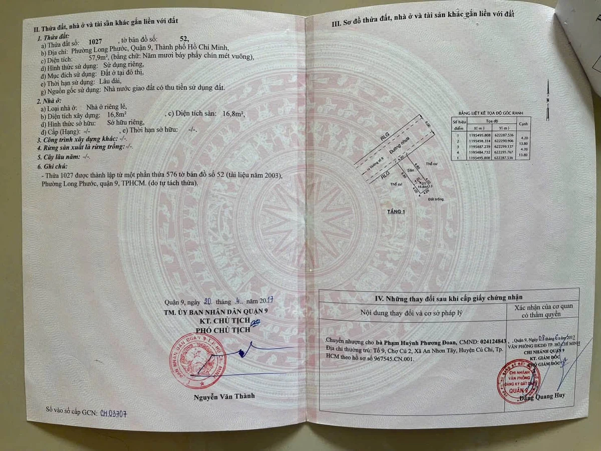 Bán đất 57.9m2 đường 8 Long Phước, Quận 9 - Ảnh thu nhỏ 3