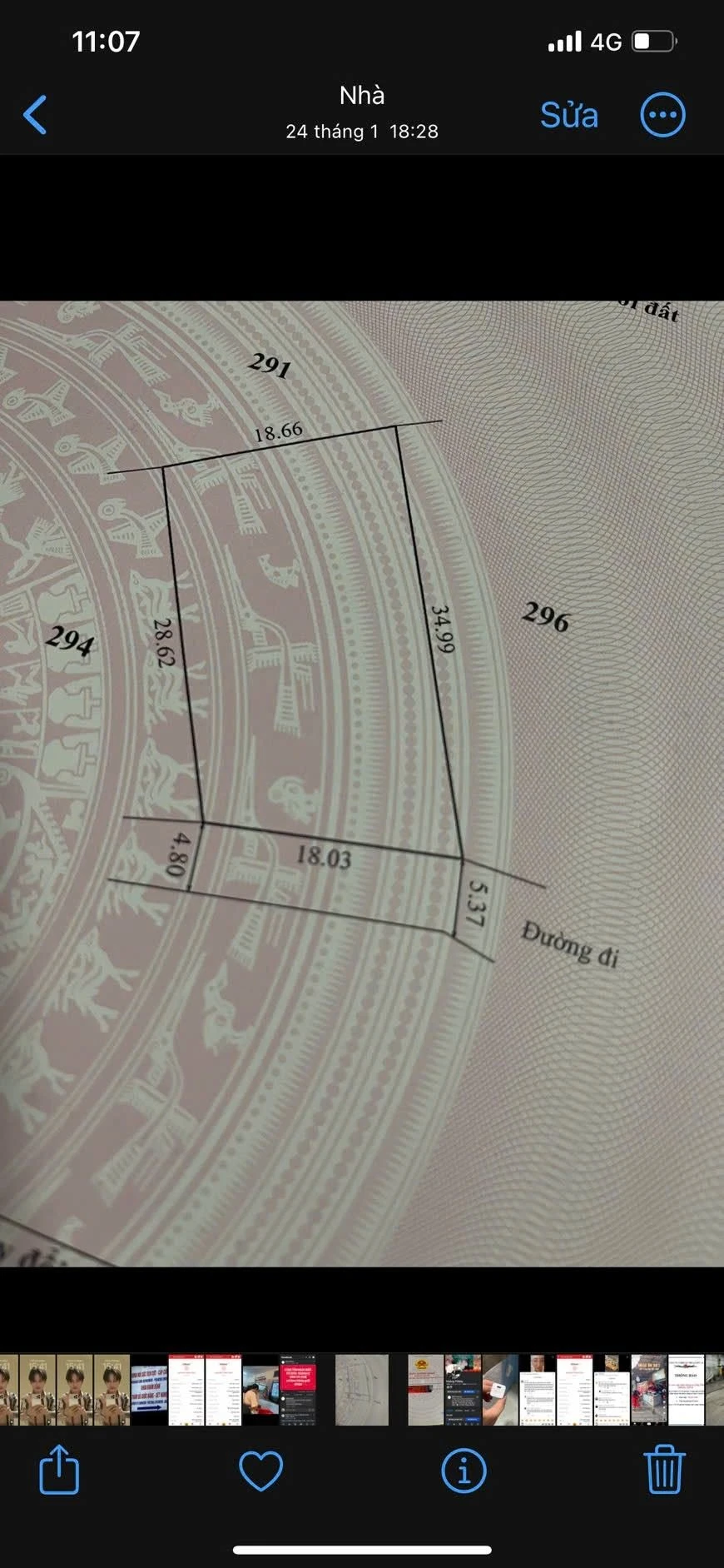 Bán đất Phường Thuỷ Xuân Huế, 6-8m ngang, 28m dài, 3,5tr/m2 - Ảnh 1