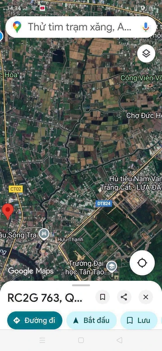 Bán nền đất 284m2 giá 1 tỷ 100 triệu tại Đức Hoà, Tây Ninh - Ảnh 1