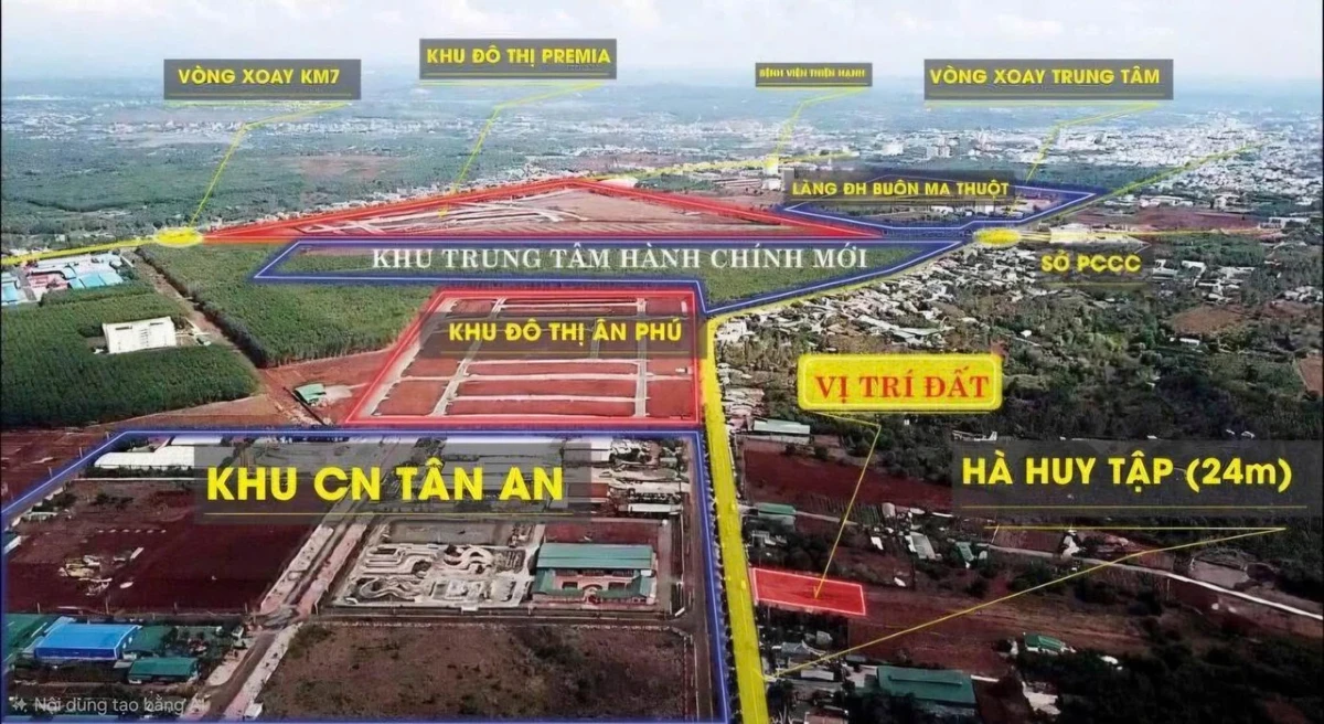 Bán lô đất mặt tiền Tỉnh Lộ 8, TP. Buôn Ma Thuột, 50m² - Ảnh 1