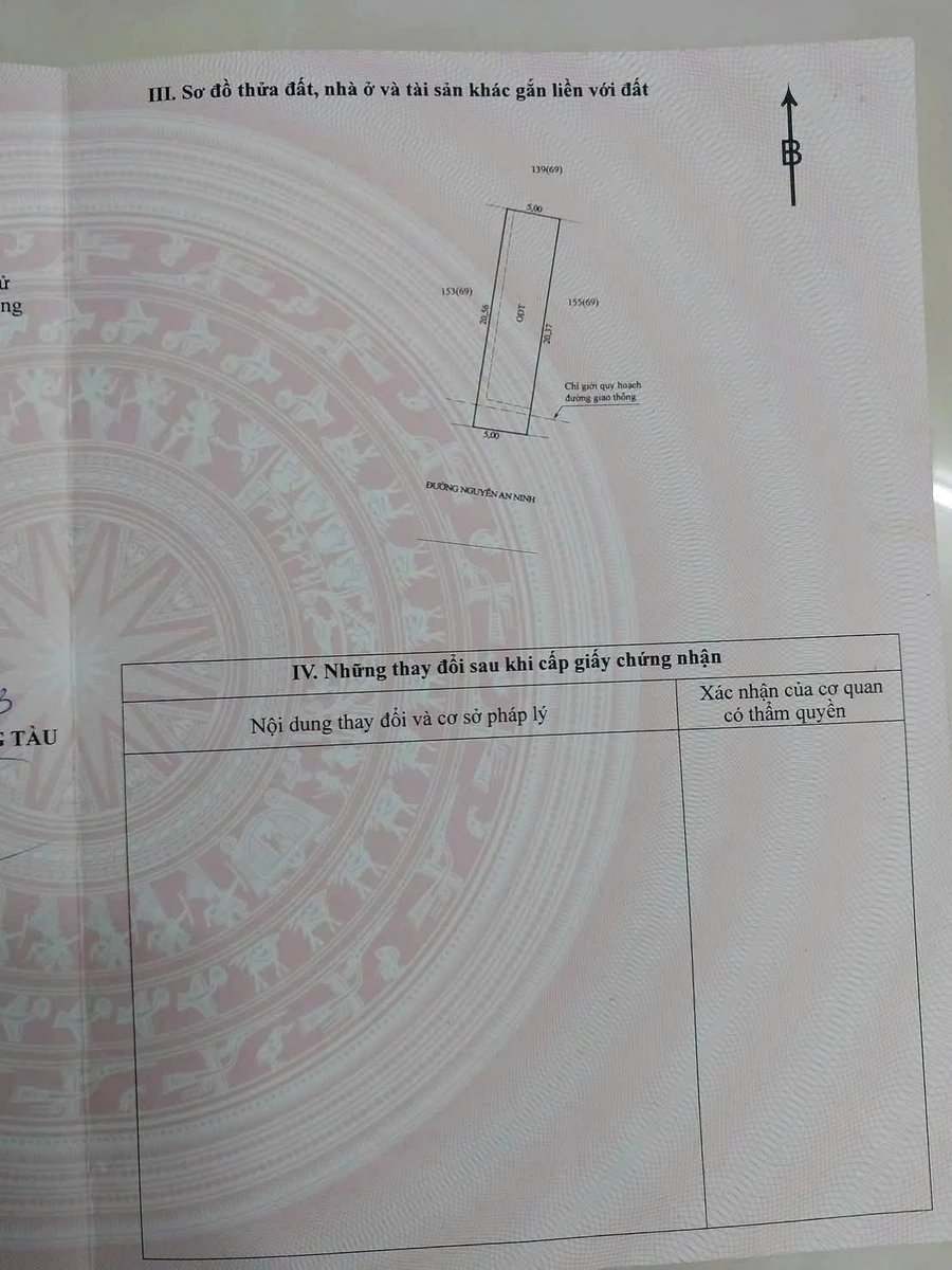 Bán đất mặt tiền Nguyễn An Ninh, Phước Hải, Bà Rịa - Vũng Tàu 102m2 - Ảnh thu nhỏ 4