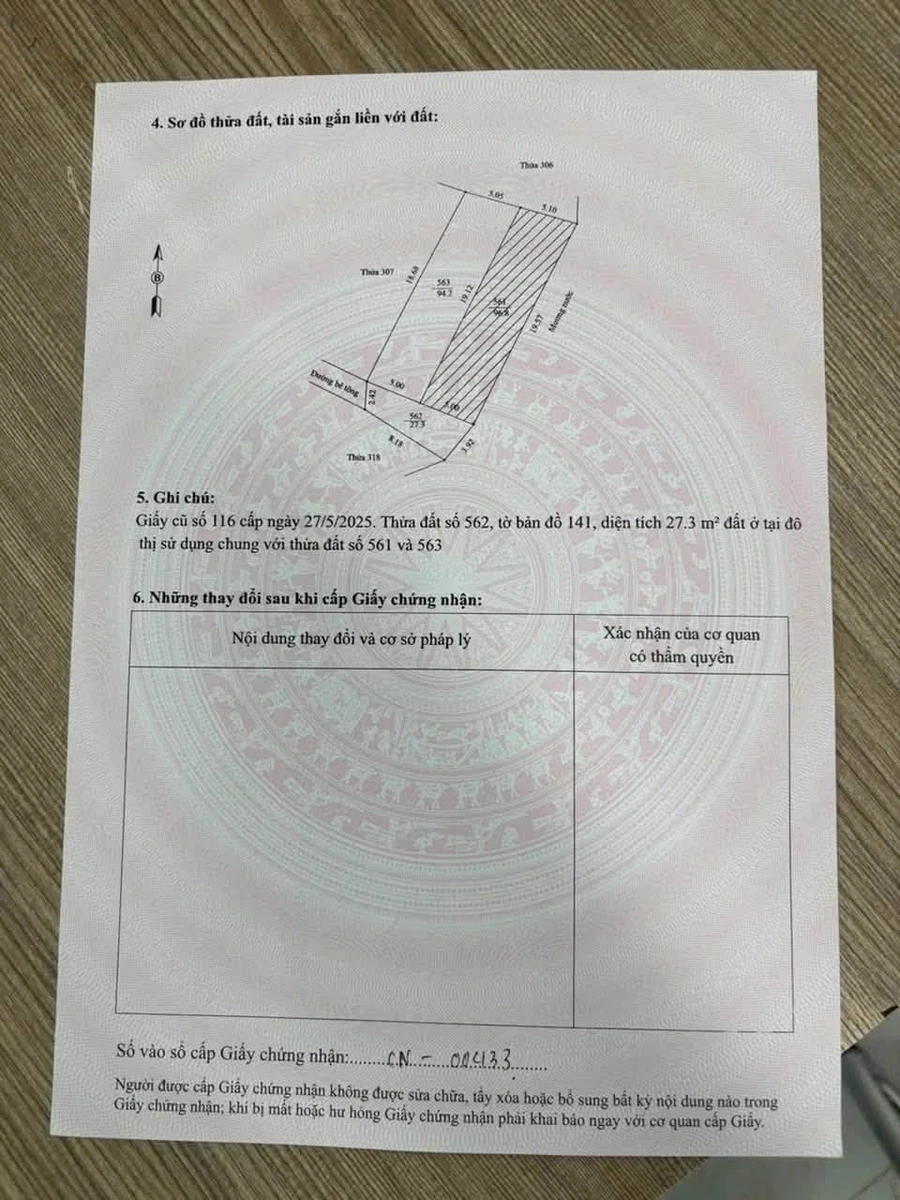 Bán đất Tranh đấu Hải Dương 94.5m2 giá 1 tỷ - Ảnh thu nhỏ 2