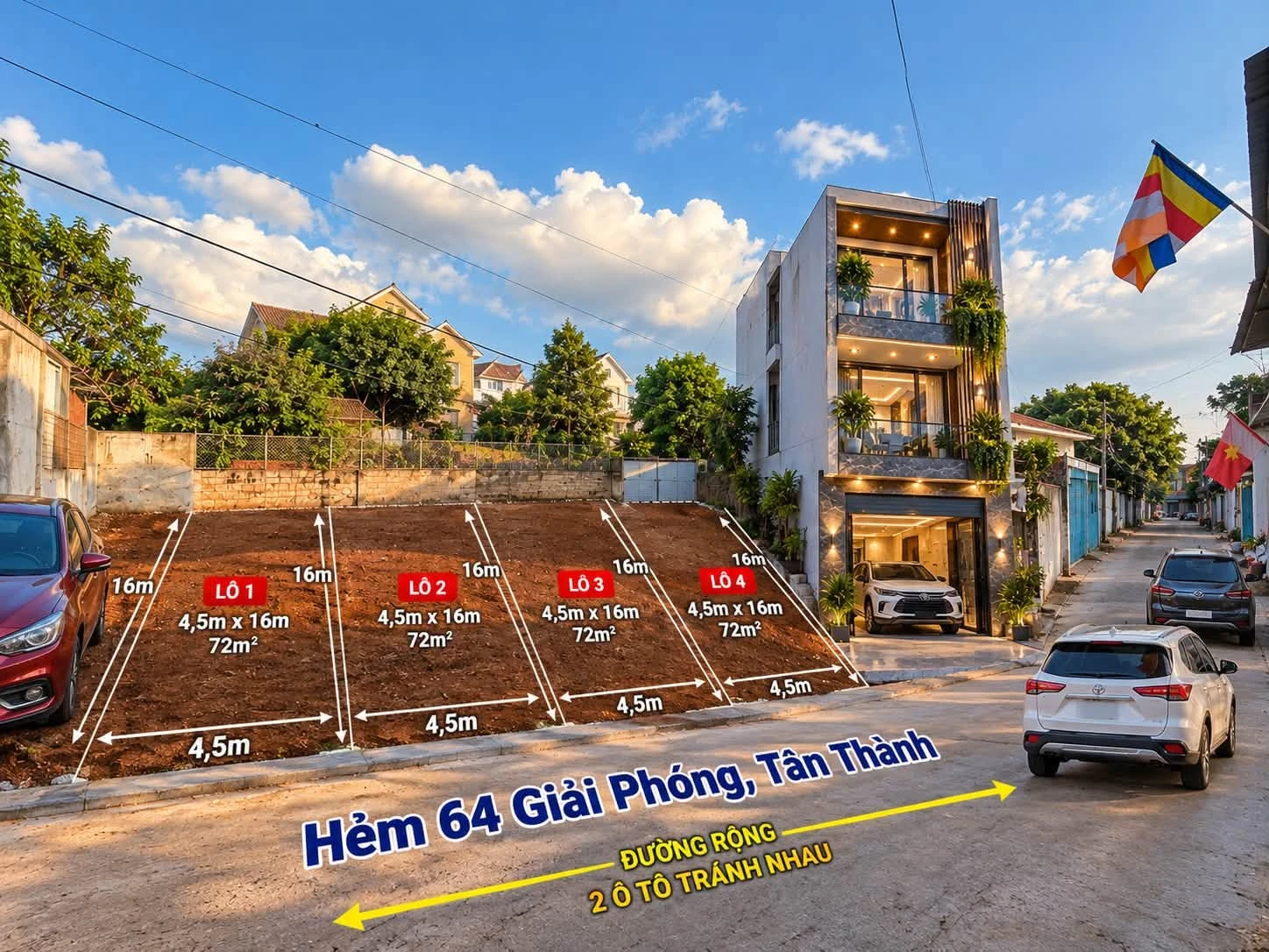 Bán nhà hẻm Giải Phóng, Tân Thành, 75.6m², 2.55 tỷ - Ảnh 1