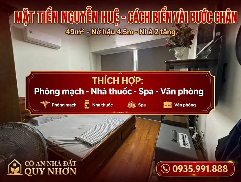 Bán nhà mặt tiền Nguyễn Huệ 49m2 sát BV Tỉnh, 7 tỷ 7
