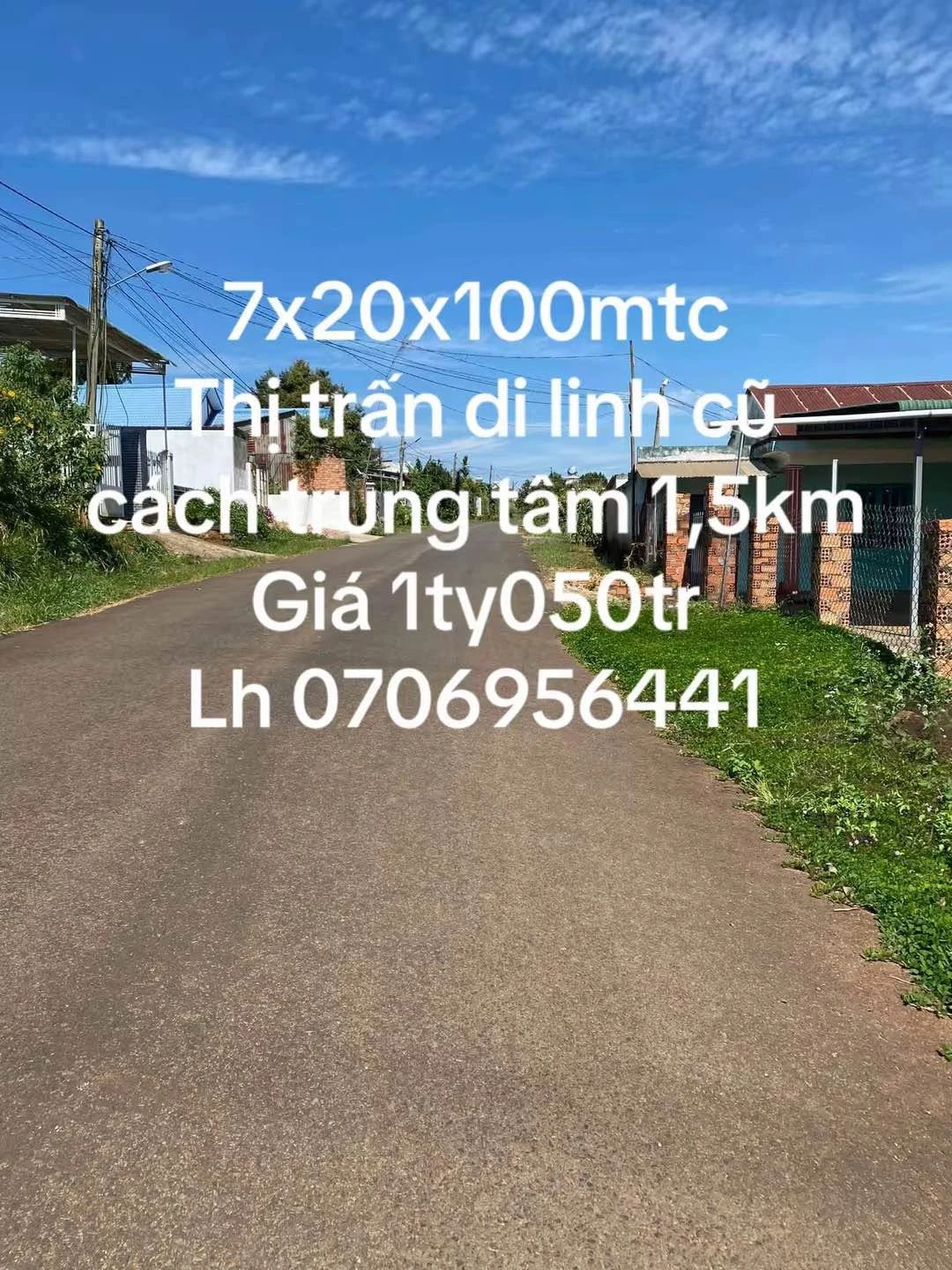 Bán đất thị trấn Di Linh 1400m² giá 1,05 tỷ - Ảnh 1