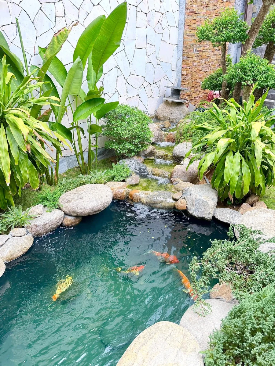 Bán nhà sân vườn 3 tầng 105m2, hồ cá Koi, 4PN, kiệt Nguyễn Phước Nguyên, Đà Nẵng - Ảnh thu nhỏ 2