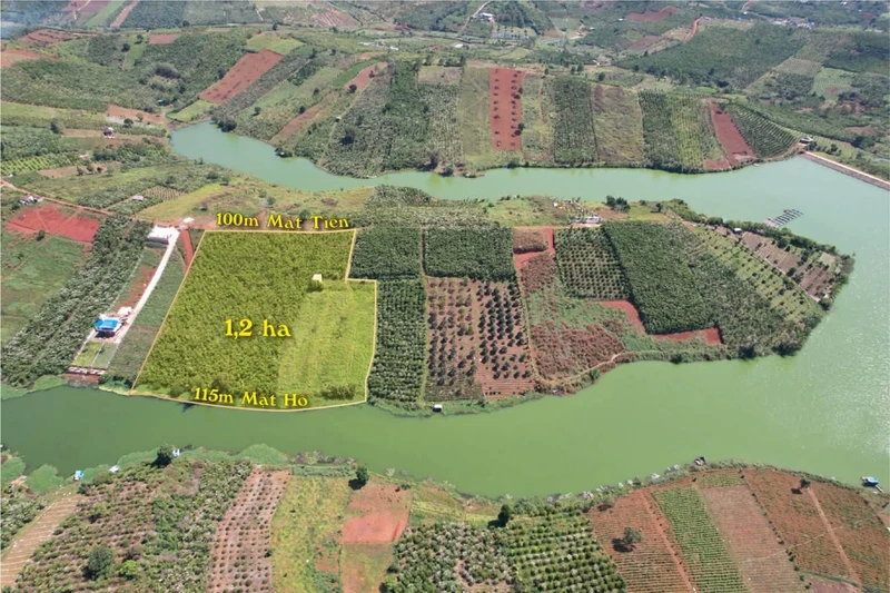 Bán đất 1,2 hecta Bảo Lộc view hồ 16,6 tỷ