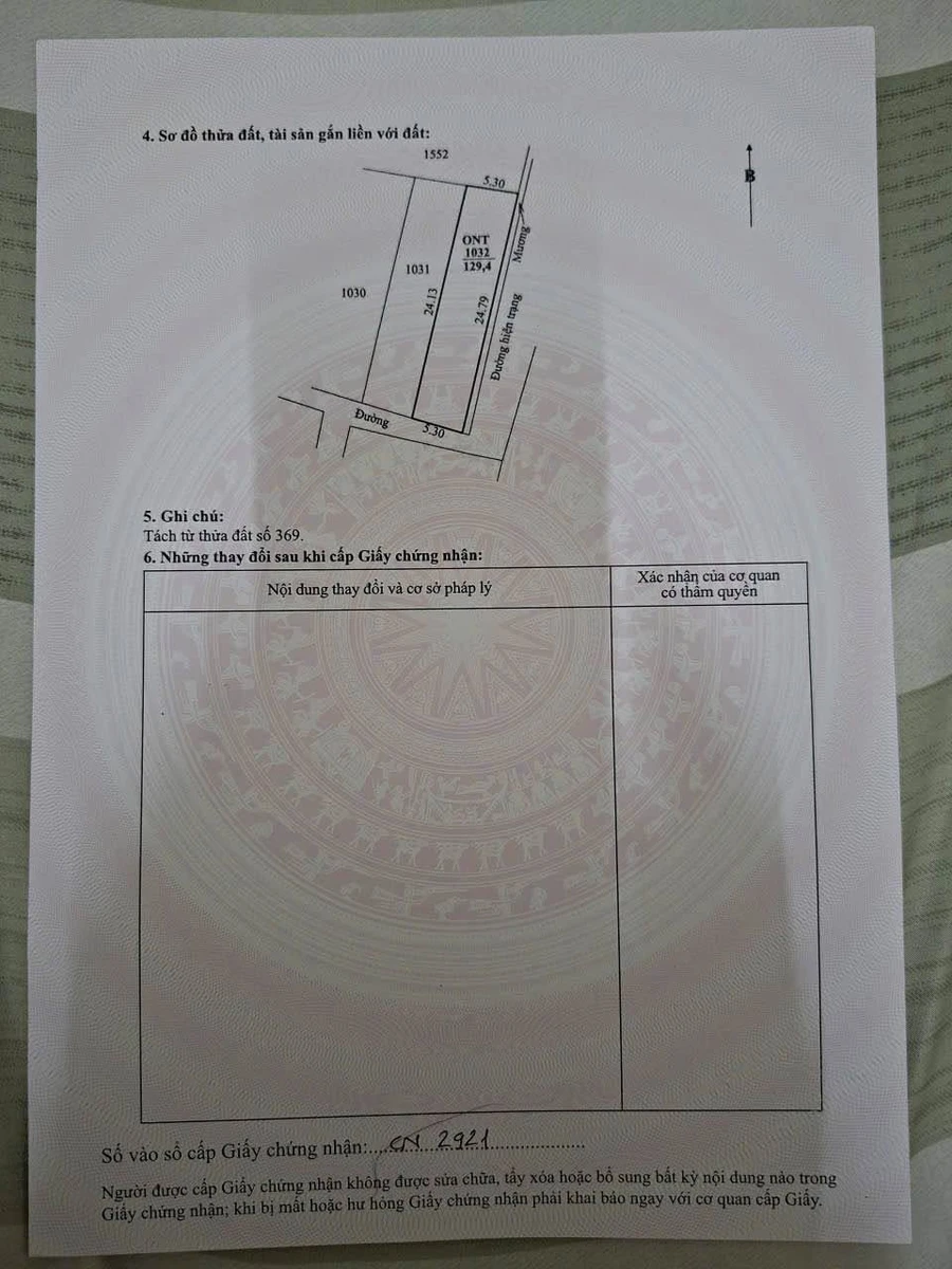 Bán đất nền Long Bình 1 129,4m² full thổ cư Khánh Hòa - Ảnh thu nhỏ 3