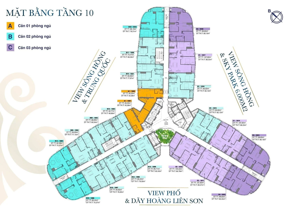 Bán căn hộ The Manor 107m² giá 2,5 tỷ - Ảnh thu nhỏ 2