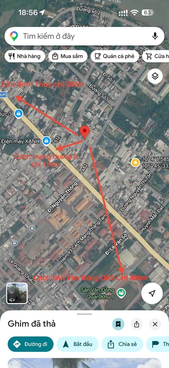 Bán nền thổ cư 40m² hơn 1 tỷ, Bình Thuỷ, Cần Thơ - Ảnh thu nhỏ 2