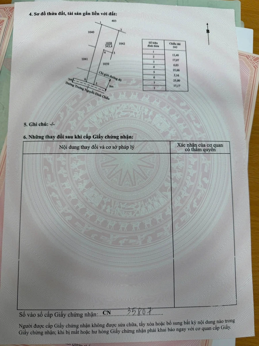 Bán nền đất Nguyễn Đình Chiểu Mỹ Lộc 500m2, 2.6 tỷ - Ảnh thu nhỏ 3