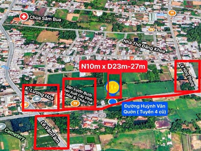 Bán đất mặt tiền Tuyến Nhựa 4, Trà Vinh, 230m² - Ảnh thu nhỏ 2