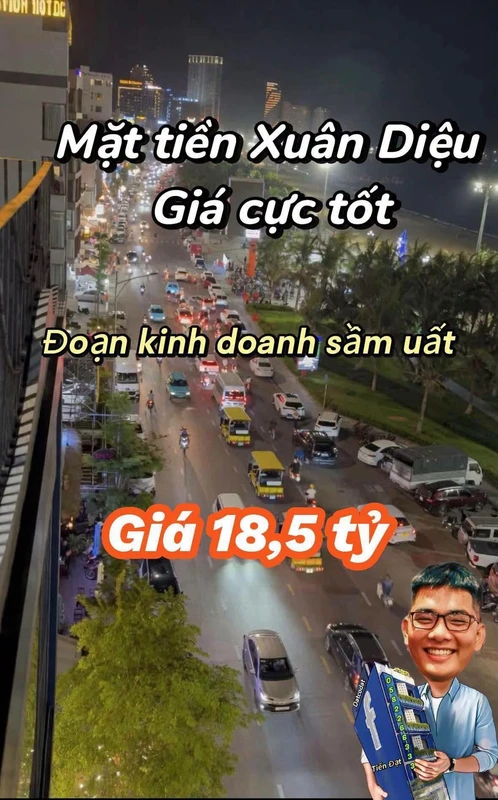 Bán shophouse 75m² mặt tiền Xuân Diệu Quy Nhơn 18.5 tỷ