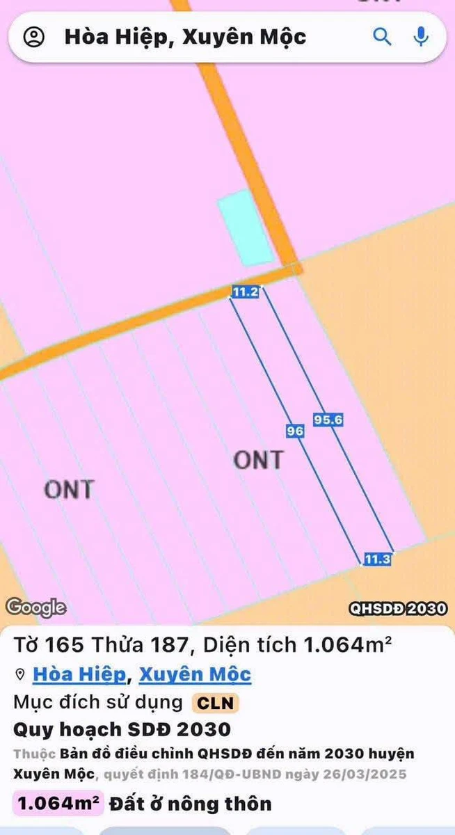 Bán đất full thổ cư 1.000m² Xã Hòa Hiệp 900 triệu - Ảnh thu nhỏ 4