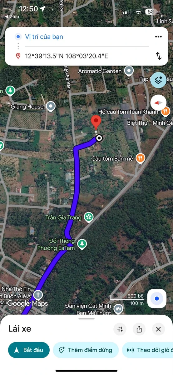 Bán đất 500m2 giá 850 triệu Eakam Bình Chánh - Ảnh thu nhỏ 4