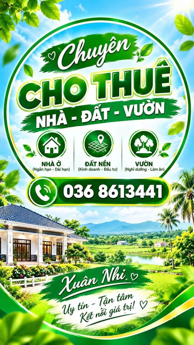 Cho thuê nhà hẻm 2 PN, 120m2, đường Nguyễn Thị Định - Ảnh 1