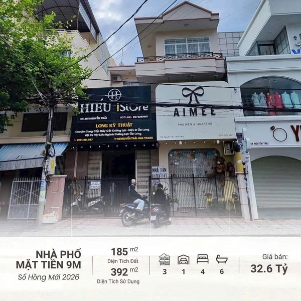 Bán nhà mặt tiền Nguyễn Trãi Nha Trang 4PN 392m² 32,6 tỷ