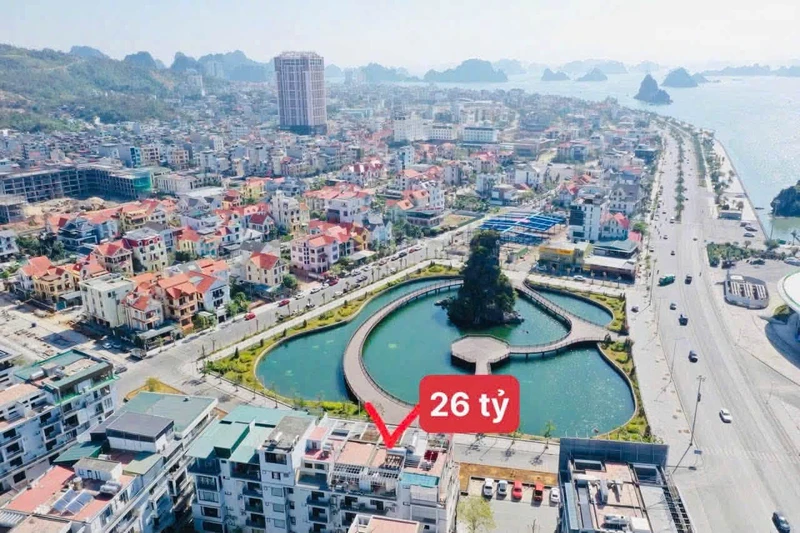 Bán mặt bằng 90m² mặt hồ Hải Thịnh Hạ Long 26 tỷ