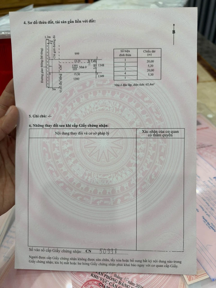 Nhà cấp 4 2 phòng ngủ, 105m² Cần Giờ, 1.55 tỷ - Ảnh thu nhỏ 2