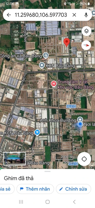 Bán đất nền Bàu Bàng, Bình Dương 90m² hơn 800 triệu