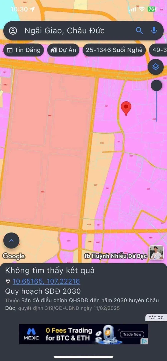 Bán đất 1000m2 mặt tiền Ngãi Giao, Nhà Bè - Ảnh thu nhỏ 3