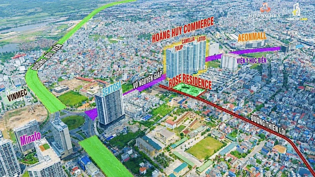 CĐT tặng 999 triệu căn Lotus 2N2W 70m2 tầng trung Hoàng Huy CMC, giá 2,48 tỷ view Aeon Mall, Vinmex - Ảnh 1