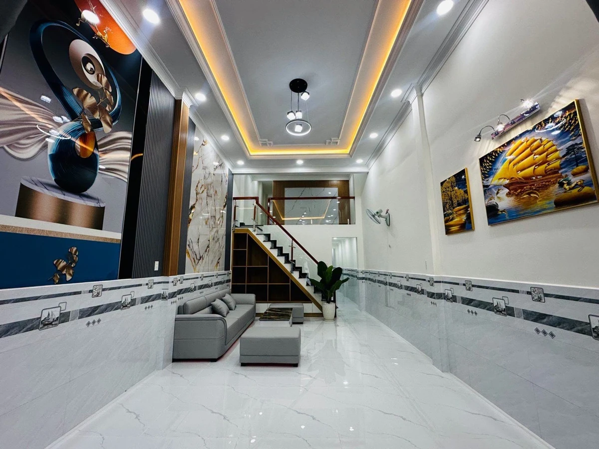 Bán nhà mặt tiền Tân Chánh Hiệp 8, 80m2, 1 trệt 1 lửng 3PN, giá 5,95 tỷ, Quận 12 - Ảnh thu nhỏ 2