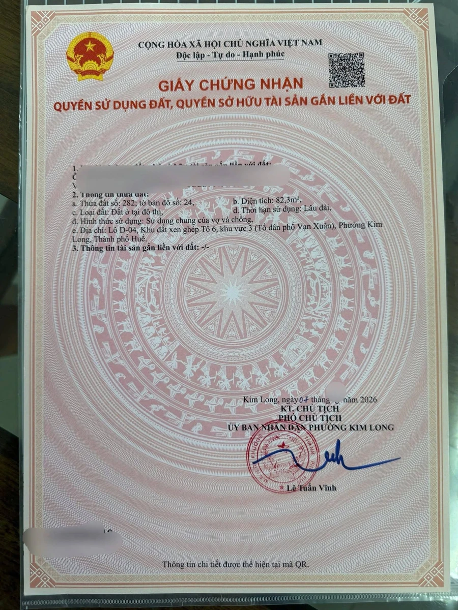 Bán đất 82,3m² khu tái định cư Nguyễn Hoàng, phường Kim Long, TP Huế - Ảnh thu nhỏ 4