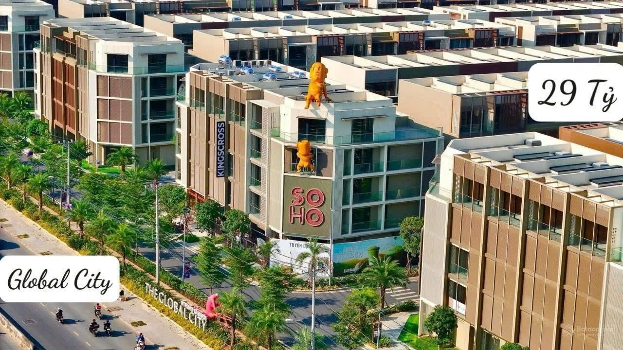 Bán nhà phố Soho The Global City 5x19m, 1 trệt 3 lầu, giá 29 tỷ, Thủ Đức - Ảnh 1