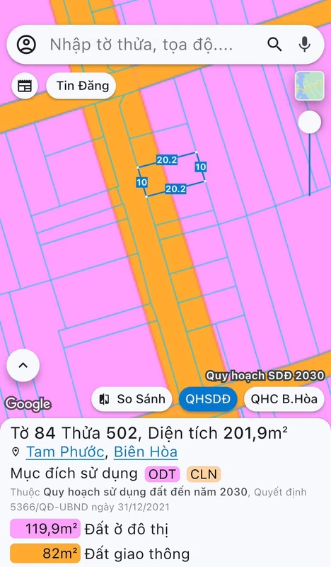 Bán đất Tam Phước Đồng Nai 200m2