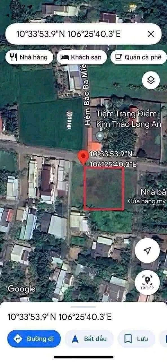 Bán đất 700m² mặt đường Mai Bá Hương, Tân An, Long An - Ảnh 1