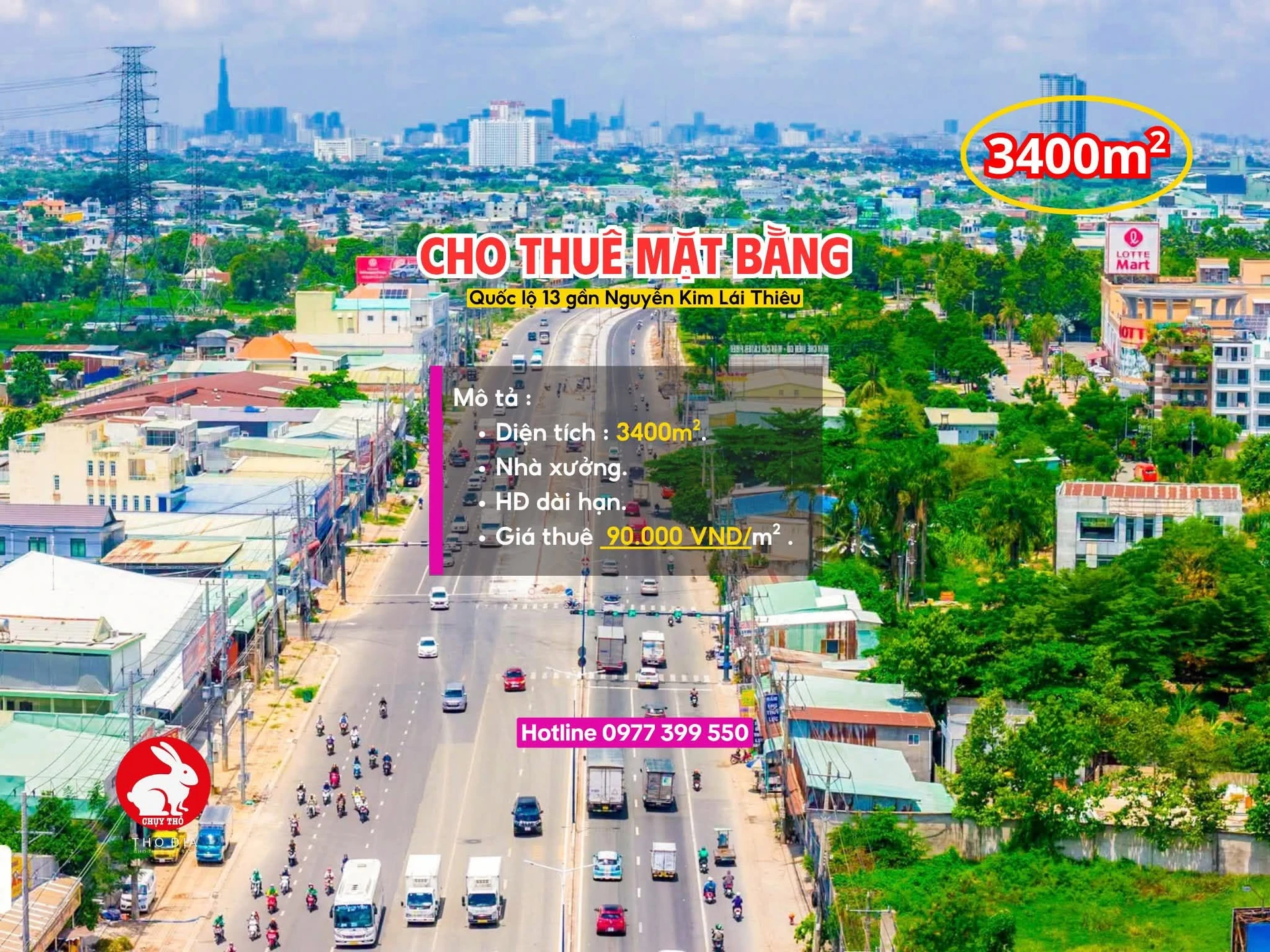 Cho thuê mặt bằng kho xưởng 3400m² Lái Thiêu, Bình Dương - Ảnh 1