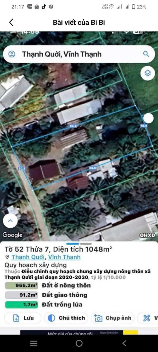 Bán đất nền 9x60m Vĩnh Thạnh Cần Thơ - Ảnh thu nhỏ 3