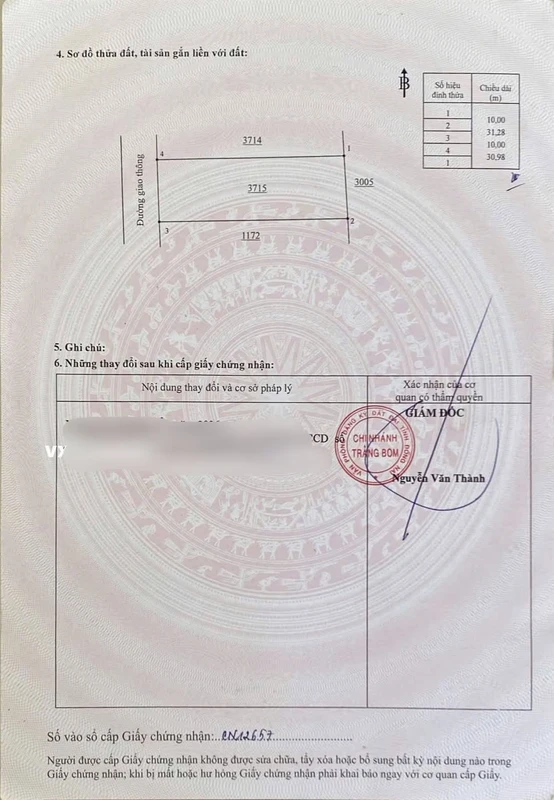 Bán đất thổ cư 311m2 An Viễn, Đồng Nai