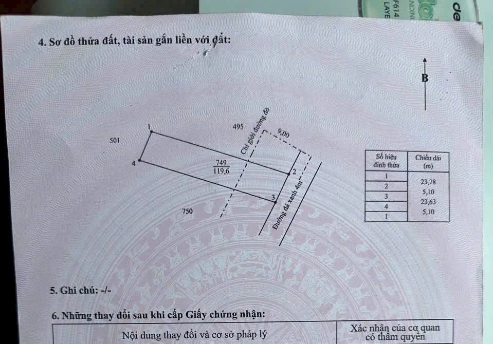 Bán gấp nền đất thổ cư 5x24m sổ hồng riêng gần KCN Hoàng Gia, xã Mỹ Hạnh, Tây Ninh - Ảnh thu nhỏ 5
