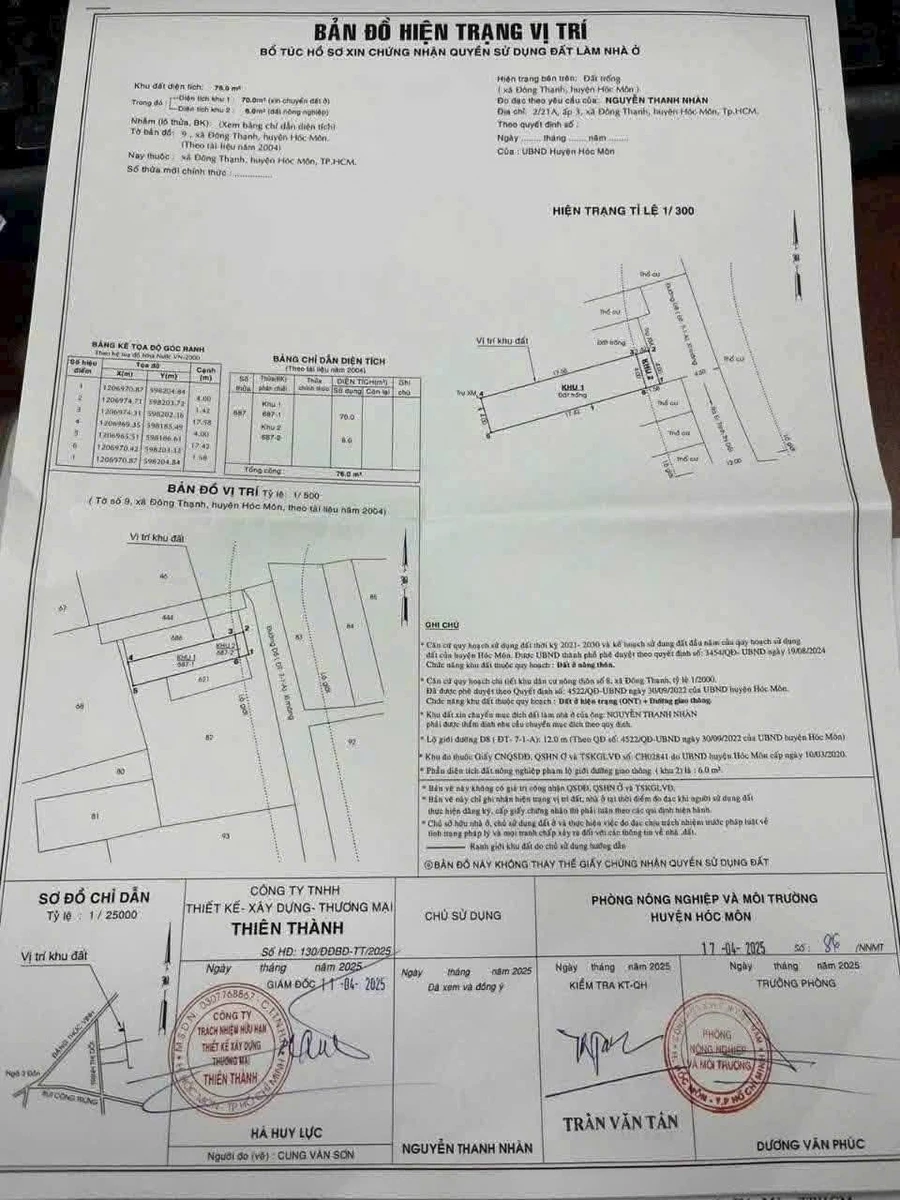 Bán đất sổ hồng riêng thổ cư Đông Thạnh Hóc Môn 80m2 - Ảnh thu nhỏ 3